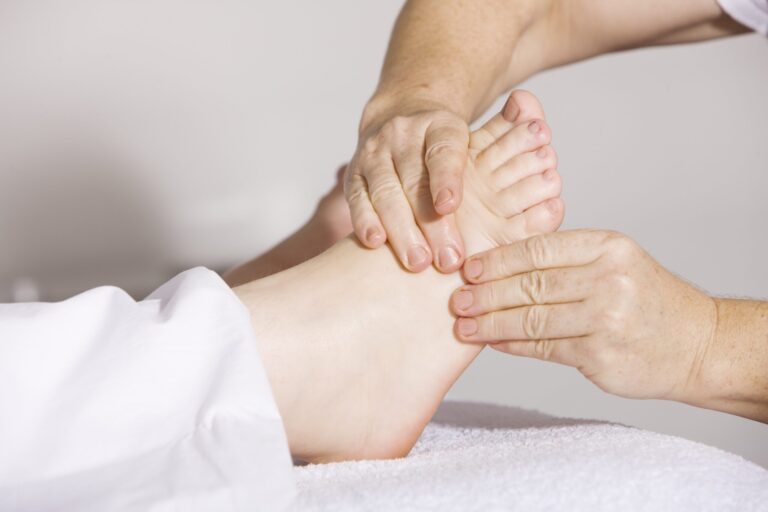 Foot massage, background image for itraconazole vs terbinafine comparison